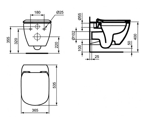 унитаз IDEAL STANDARD TESI